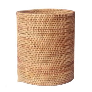 Seau de rangement en rotin tissé